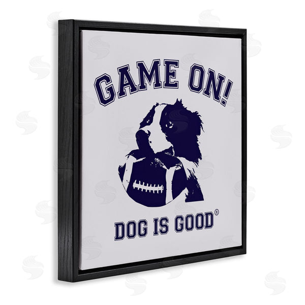 Stupell Industries Dog Is Good | Game On Dog & Football Wall Art