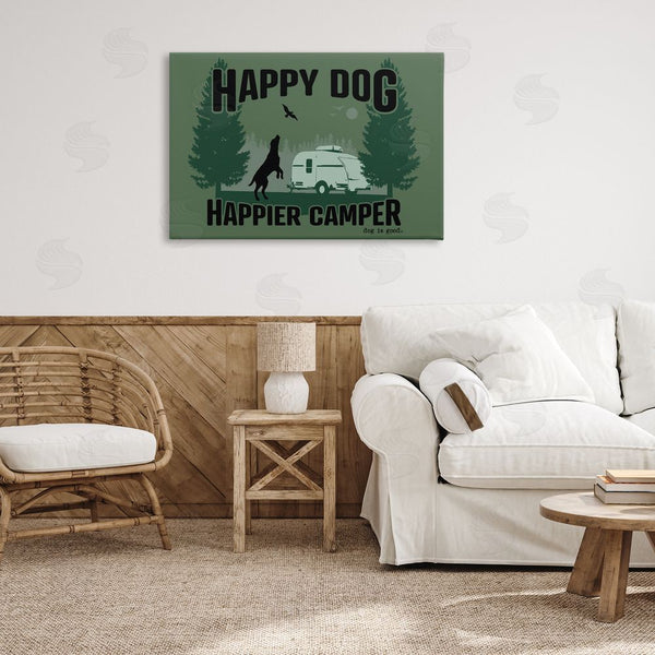 Stupell Industries Dog Is Good | Happier Camper With Dog Wall Art