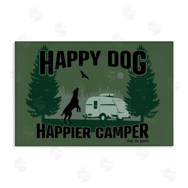 stupell industries Dog Is Good | Happier Camper with Dog Wall Art