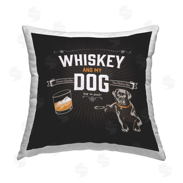 Stupell Industries Dog Is Good | Life Is Whiskey And Dog Printed Throw Pillow