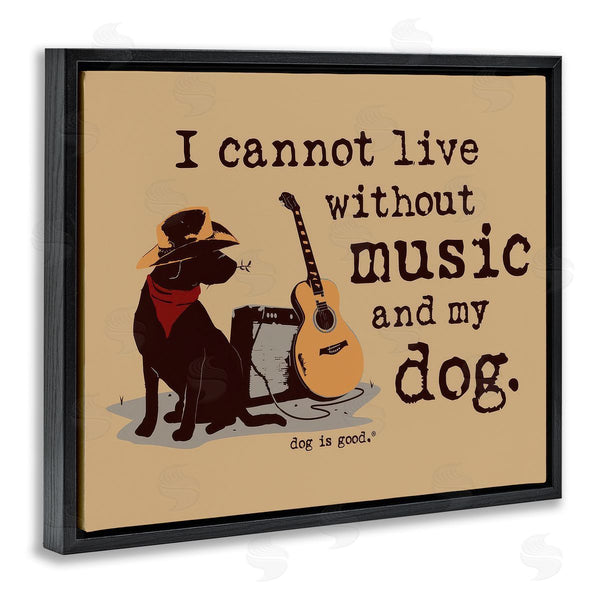 Stupell Industries Dog Is Good | Music & My Dog Wall Art