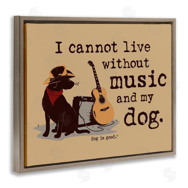 Stupell Industries Dog Is Good | Music & My Dog Wall Art