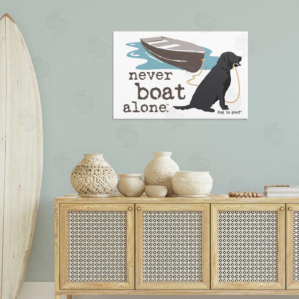 Stupell Industries Dog Is Good | Never Boat Alone Dog Wall Art