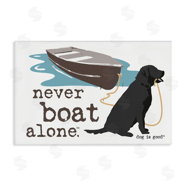 stupell industries Dog Is Good | Never Boat Alone Dog Wall Art