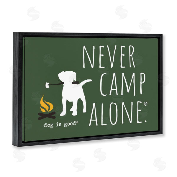 Stupell Industries Dog Is Good | Never Camp Alone Wall Art