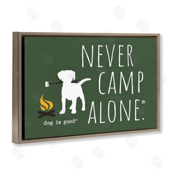 Stupell Industries Dog Is Good | Never Camp Alone Wall Art