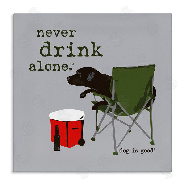 stupell industries Dog Is Good | Never Drink Alone Dog Wall Art