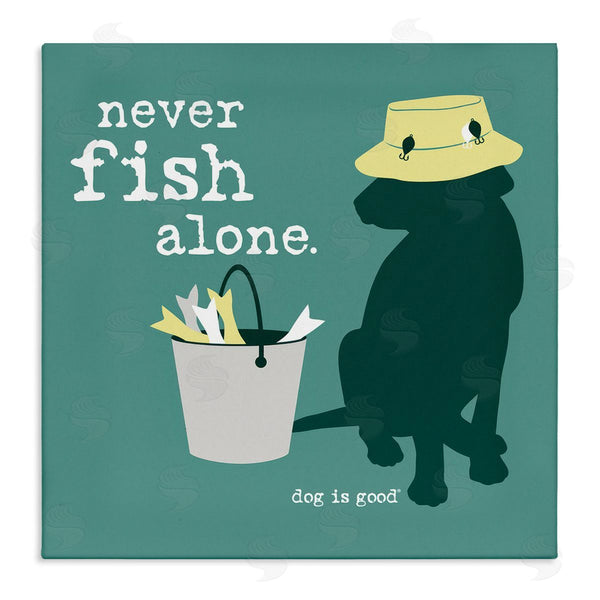 stupell industries Dog Is Good | Never Fish Alone Dog Wall Art