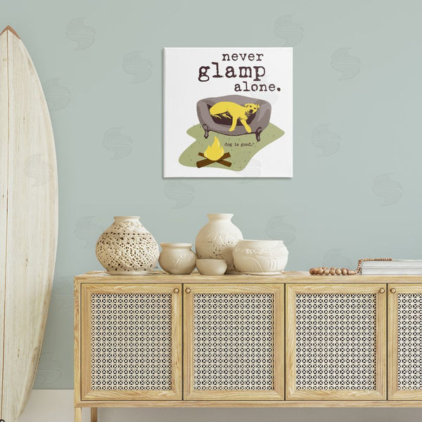 Stupell Industries Dog Is Good | Never Glamp Alone Dog Wall Art