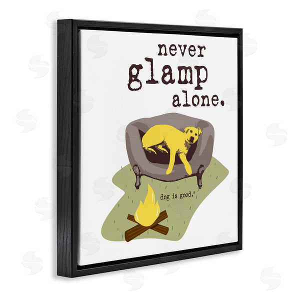 Stupell Industries Dog Is Good | Never Glamp Alone Dog Wall Art