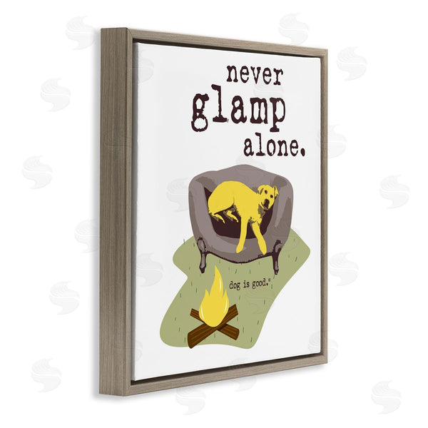 Stupell Industries Dog Is Good | Never Glamp Alone Dog Wall Art