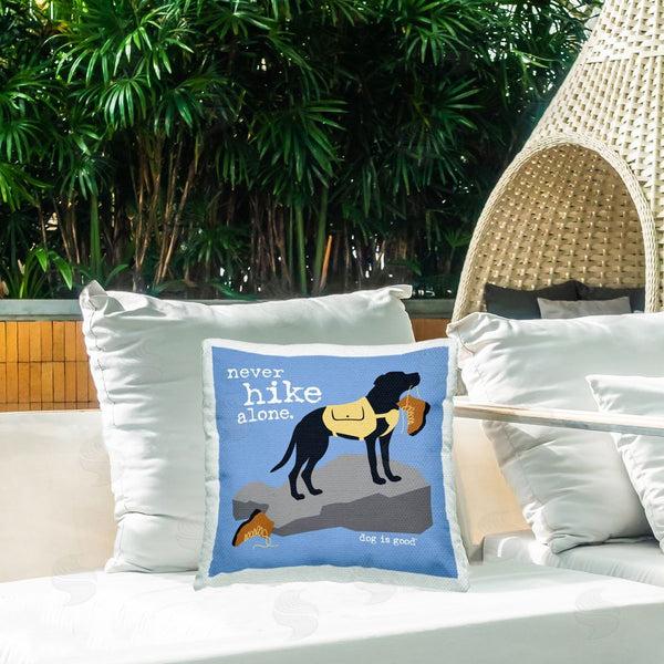 Stupell Industries Dog Is Good | Never Hike Alone Dog Printed Throw Pillow