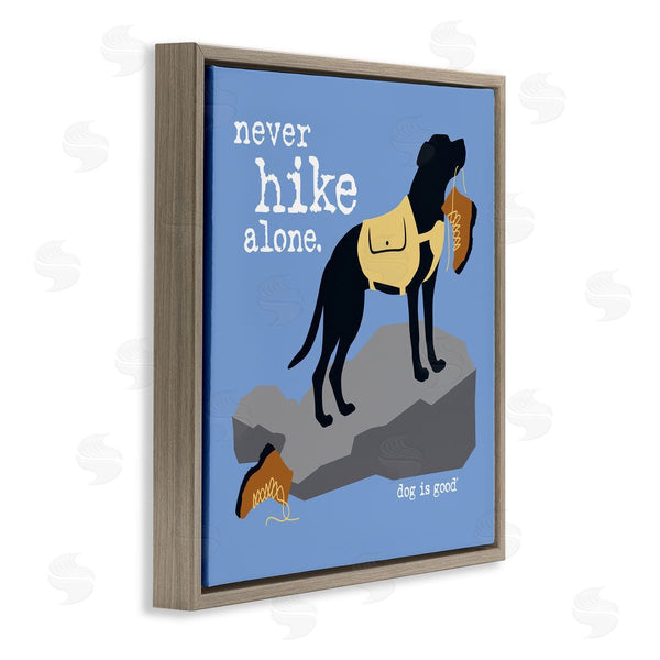 Stupell Industries Dog Is Good | Never Hike Alone Dog Wall Art