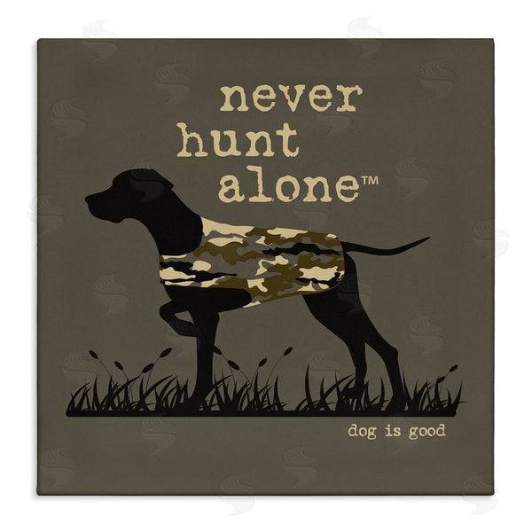 stupell industries Dog Is Good | Never Hunt Alone Dog Wall Art