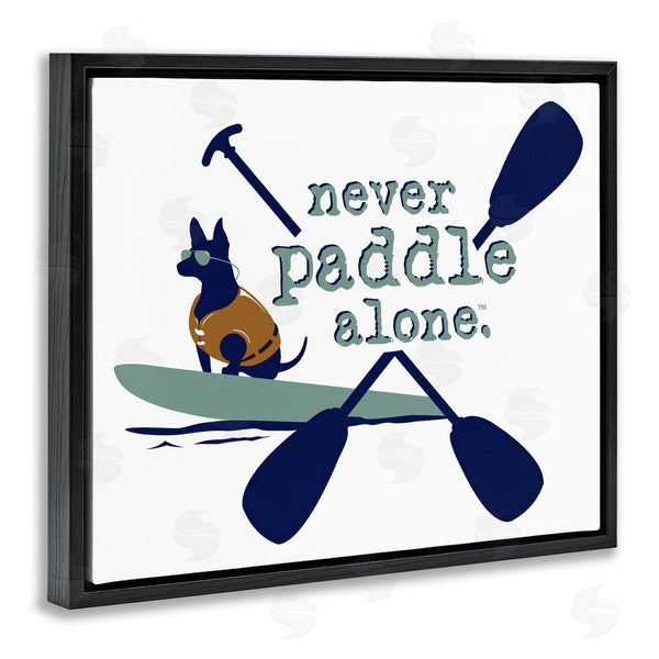 Stupell Industries Dog Is Good | Never Paddle Alone With Dog Wall Art