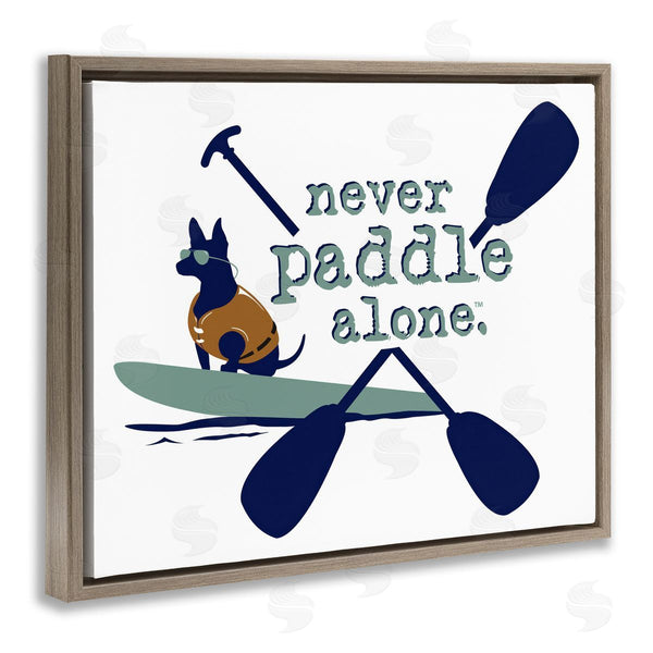 Stupell Industries Dog Is Good | Never Paddle Alone With Dog Wall Art