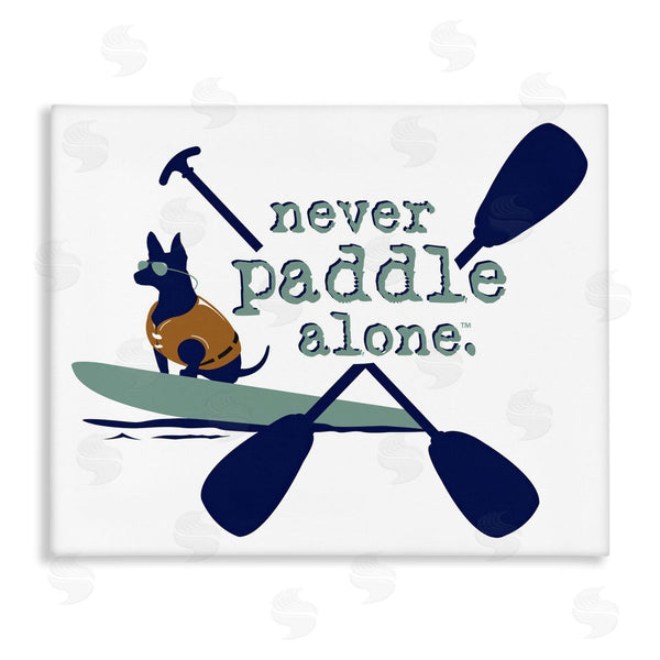 stupell industries Dog Is Good | Never Paddle Alone with Dog Wall Art
