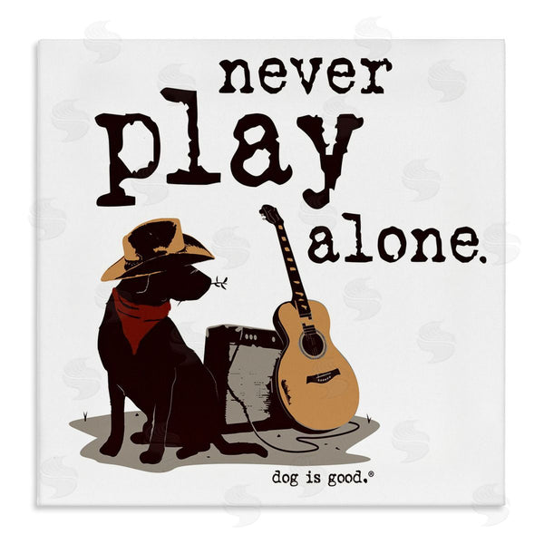 stupell industries Dog Is Good | Never Play Music Alone Wall Art