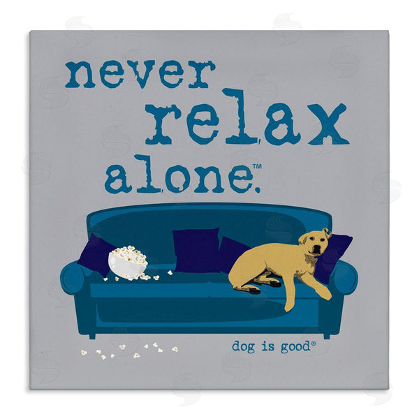 stupell industries Dog Is Good | Never Relax Alone Dog Wall Art