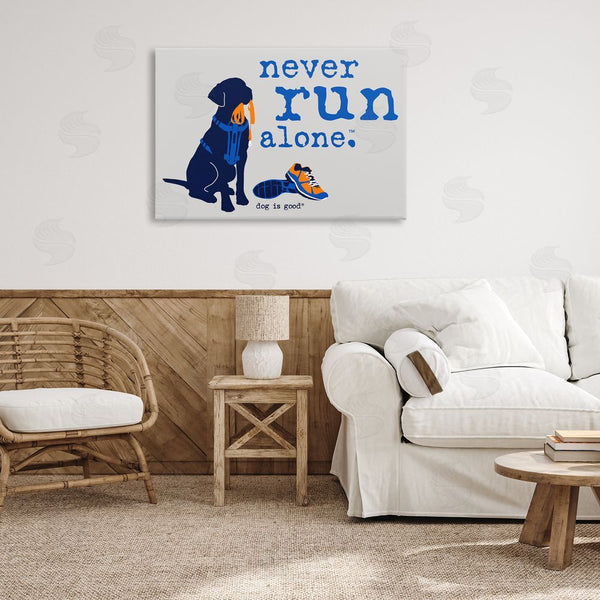 Stupell Industries Dog Is Good | Never Run Alone Dog Wall Art