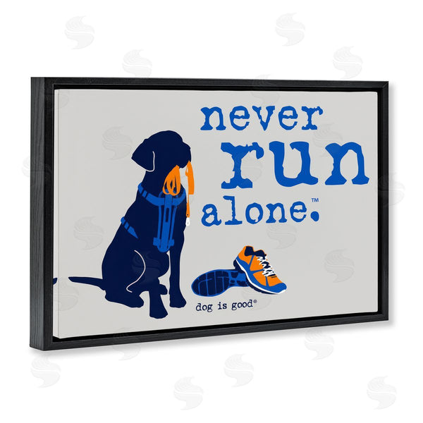 Stupell Industries Dog Is Good | Never Run Alone Dog Wall Art