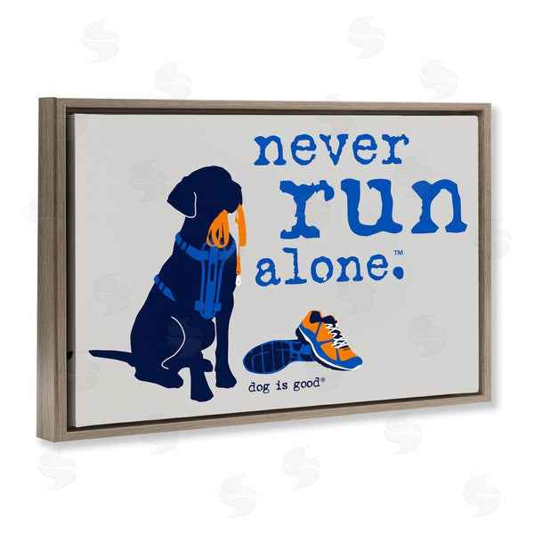 Stupell Industries Dog Is Good | Never Run Alone Dog Wall Art