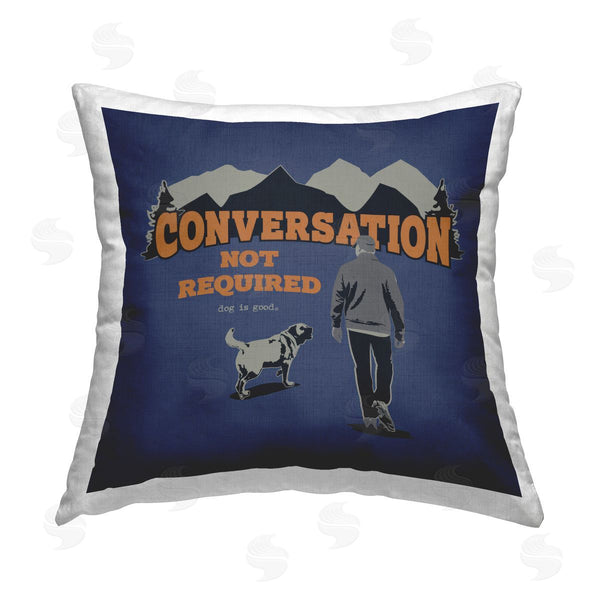 stupell industries Dog Is Good | No Conversation Dog Humor Printed Throw Pillow