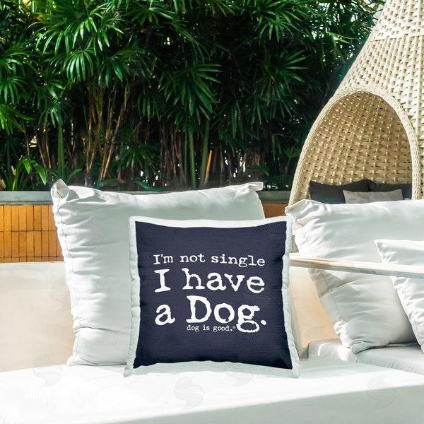 Stupell Industries Dog Is Good | Not Single Have A Dog Printed Throw Pillow