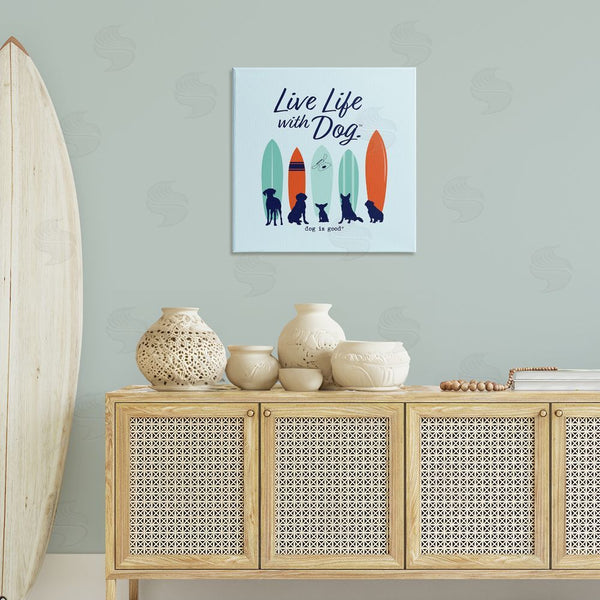 Stupell Industries Dog Is Good | Surfboards & Dogs Phrase Wall Art