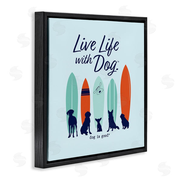 Stupell Industries Dog Is Good | Surfboards & Dogs Phrase Wall Art