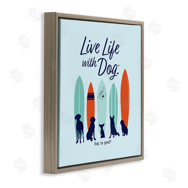Stupell Industries Dog Is Good | Surfboards & Dogs Phrase Wall Art