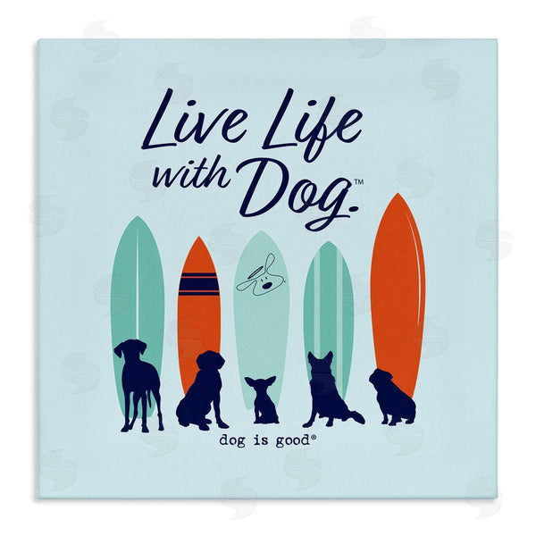 stupell industries Dog Is Good | Surfboards & Dogs Phrase Wall Art