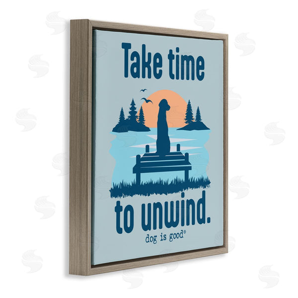 Stupell Industries Dog Is Good | Take Time To Unwind Wall Art