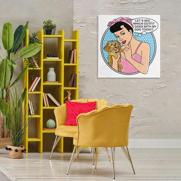 Stupell Industries Dog Is Good | Which Outfit With Dog Wall Art