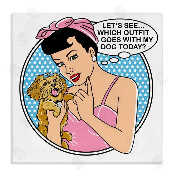 stupell industries Dog Is Good | Which Outfit with Dog Wall Art