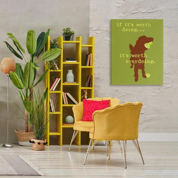 Stupell Industries Dog Is Good | Worth Overdoing Dog Phrase Wall Art