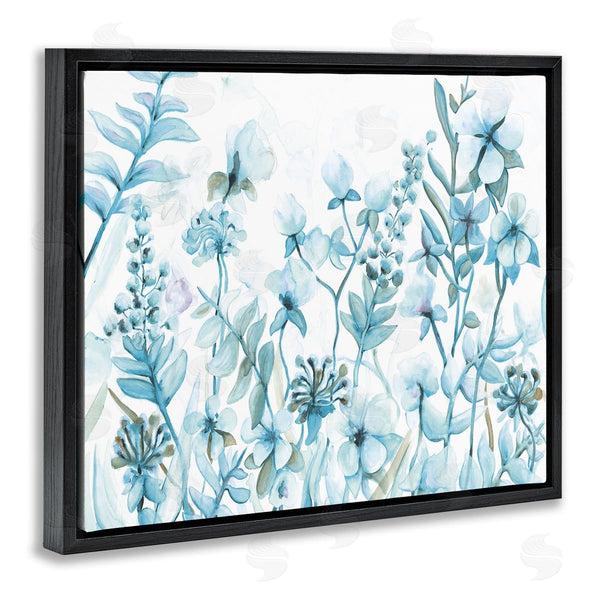 Stupell Industries Dogwood Portfolio | Blue Lilac Wildflower Meadow Monochromatic Floral Bloom Wall Art