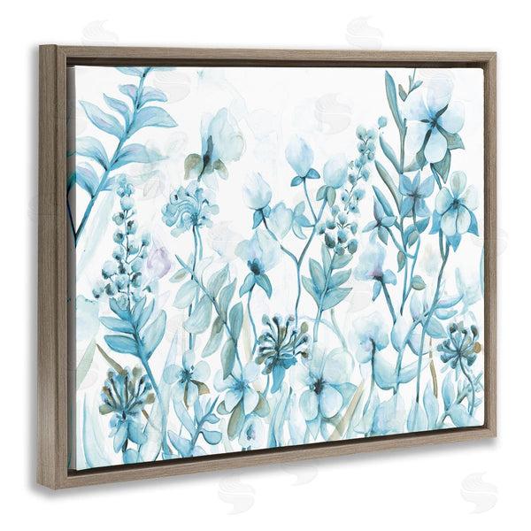 Stupell Industries Dogwood Portfolio | Blue Lilac Wildflower Meadow Monochromatic Floral Bloom Wall Art