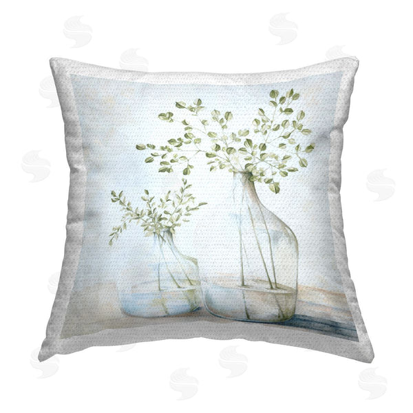 Stupell Industries Dogwood Portfolio | Charming Vase Still Life Printed Throw Pillow