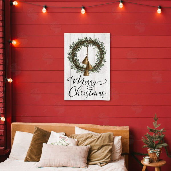 Stupell Industries Dogwood Portfolio | Christmas Wreath & Bells