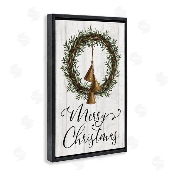 Stupell Industries Dogwood Portfolio | Christmas Wreath & Bells