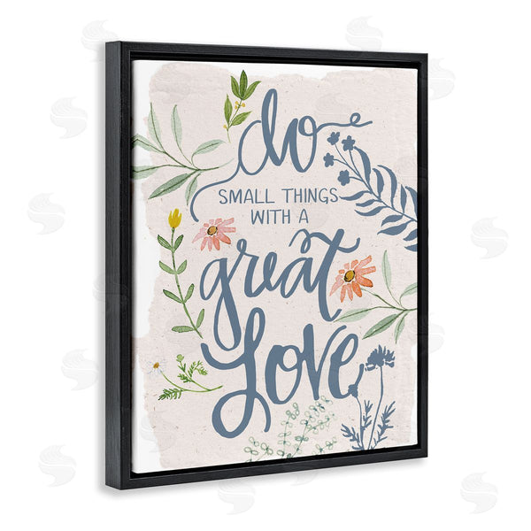 Stupell Industries Dogwood Portfolio | Do Small Things With Great Love Sentiment Blooming Florals Wall Art