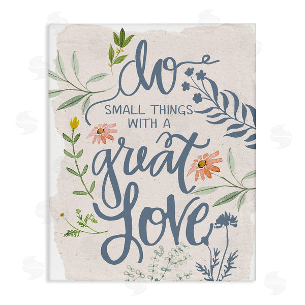 stupell industries Dogwood Portfolio | Do Small Things With Great Love Sentiment Blooming Florals Wall Art