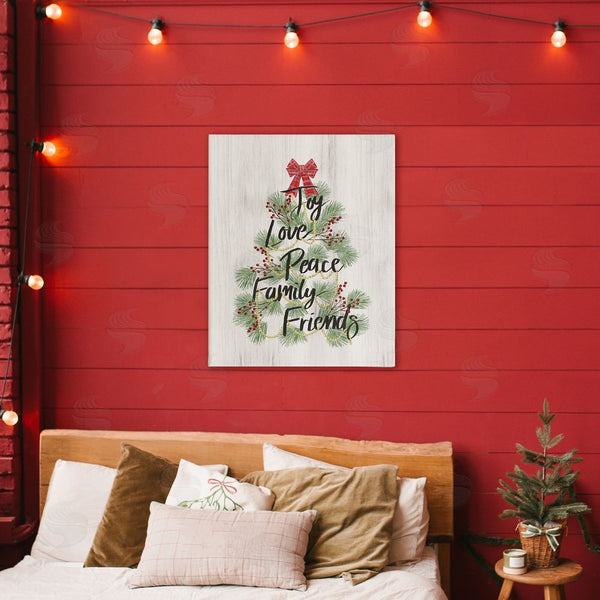 Stupell Industries Dogwood Portfolio | Family Friends Christmas Tree