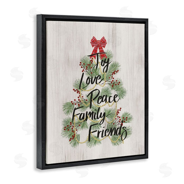 Stupell Industries Dogwood Portfolio | Family Friends Christmas Tree