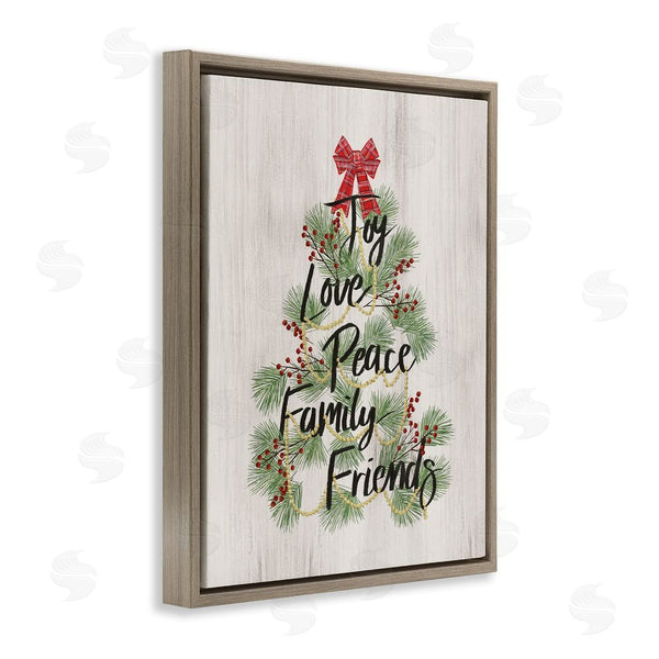 Stupell Industries Dogwood Portfolio | Family Friends Christmas Tree