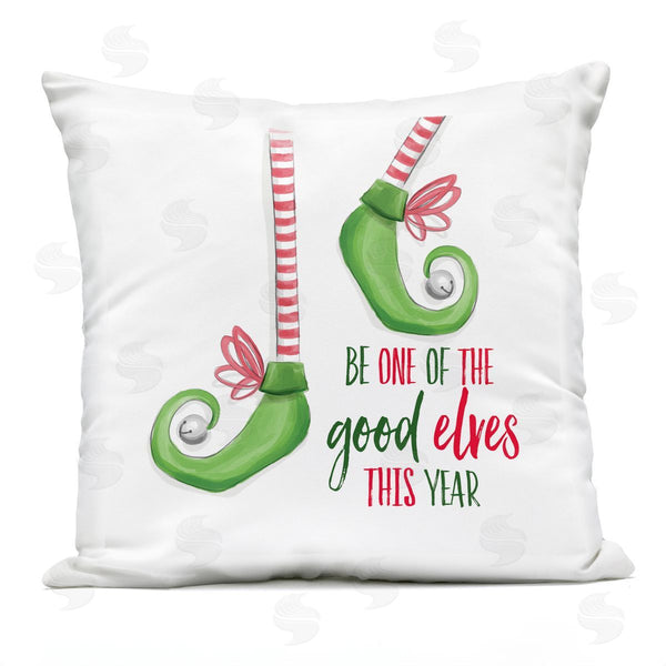 Stupell Industries Dogwood Portfolio | Festive Be A Good Elf Printed Throw Pillow