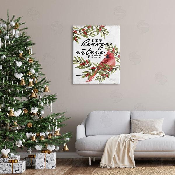 Stupell Industries Dogwood Portfolio | Festive Phrase Cardinal Wall Art