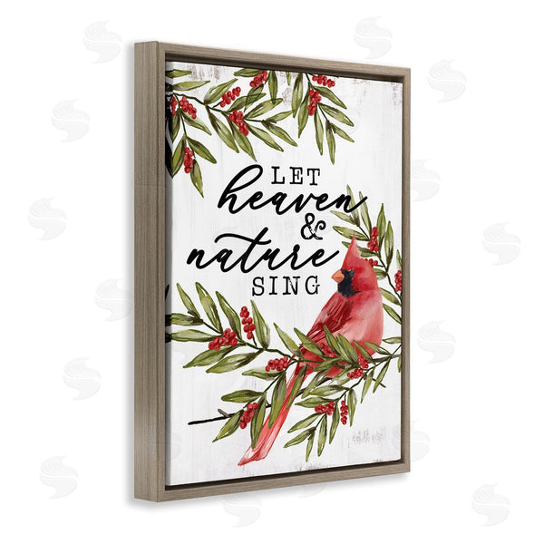 Stupell Industries Dogwood Portfolio | Festive Phrase Cardinal Wall Art
