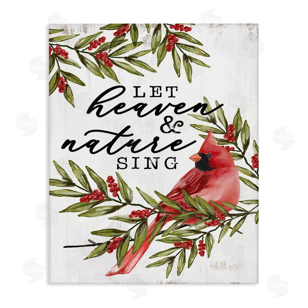 stupell industries Dogwood Portfolio | Festive Phrase Cardinal Wall Art